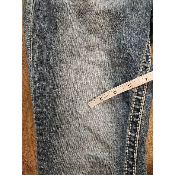 Miss Me jeans 27x32 embroidered Low-Rise denim 5 pocket - Picture 8 of 8